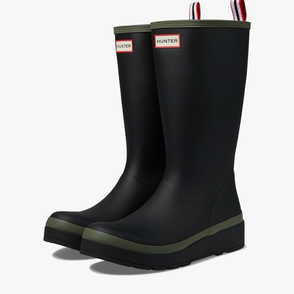 Hunter Classic Black and Olive Boots